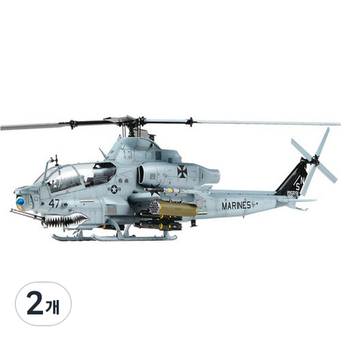 아카데미과학 미해병대 AH-1Z 샤크 마우스 프라모델 헬리콥터, 2개