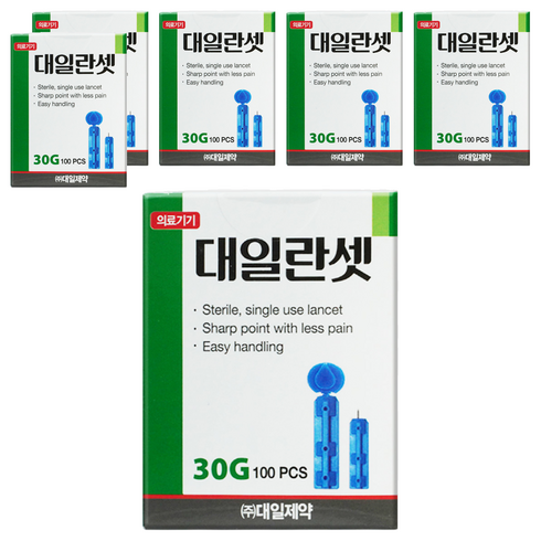 대일제약 란셋 일회용 채혈침 30G, 6개, 100개입