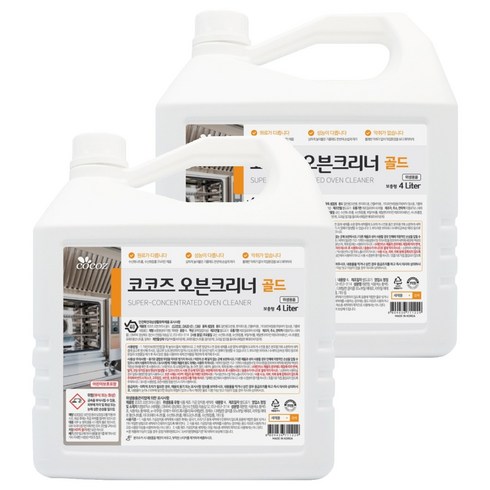 코코즈 오븐크리너 골드, 4L, 2개