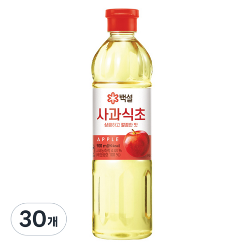 백설 사과식초, 900ml, 30개