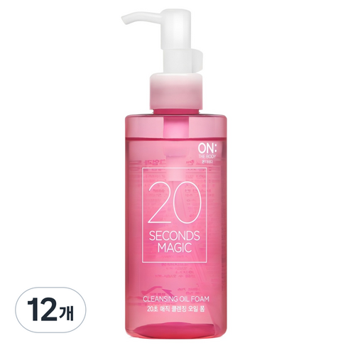 온더바디 20초 매직 클렌징 오일 폼, 200ml, 12개