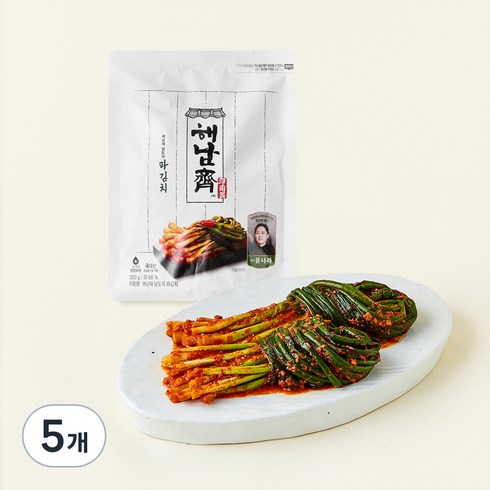 CJ제일제당 해남재 윤나라 셰프 남도식 파김치, 300g, 5개