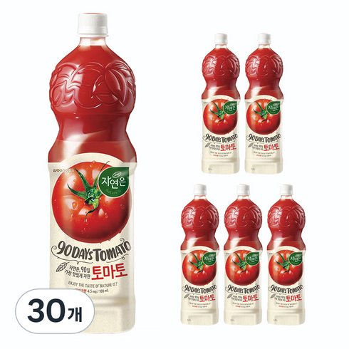 자연은 토마토 주스, 1.5L, 30개