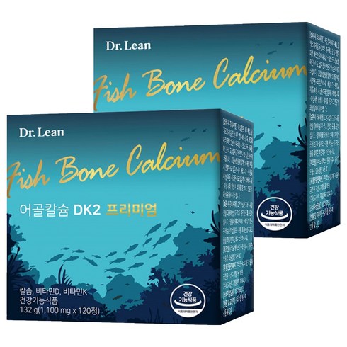 닥터린 어골칼슘 DK2 프리미엄 132g, 2개, 120정