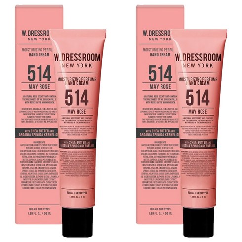 더블유드레스룸 퍼퓸 핸드크림 514 메이로즈, 50ml, 2개