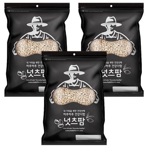 넛츠팜 해바라기씨 미국산, 400g, 3개