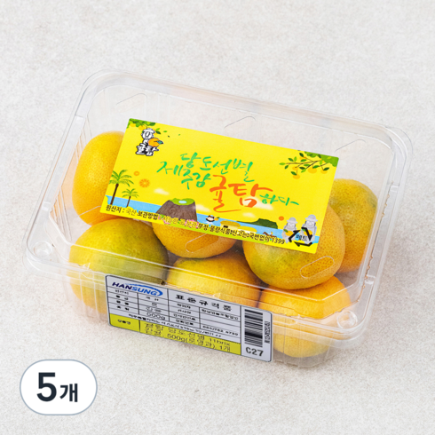 귤탐 당도선별 11Brix 감귤, 500g(로열과), 5개