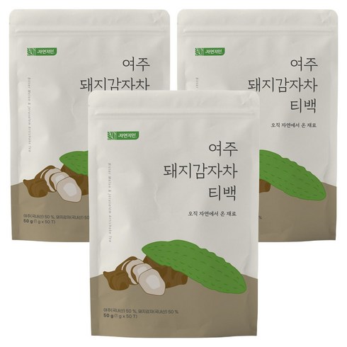 자연지인 여주돼지감자차 티백, 1g, 50개입, 3개