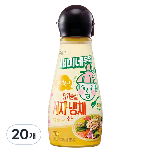 새미네부엌 닭가슴살 겨자냉채 소스, 295g, 20개