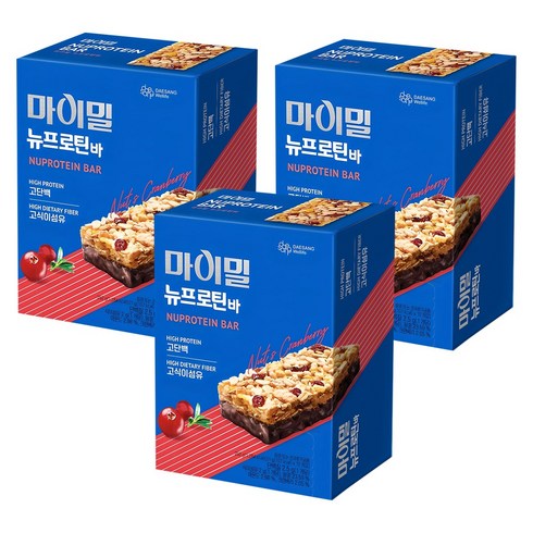 마이밀 정품 뉴프로틴바, 252g, 3개