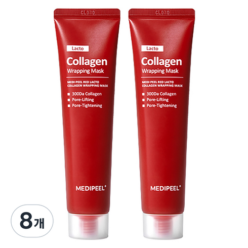 메디필 레드 락토 콜라겐 랩핑 마스크팩 70ml, 1개입, 8개