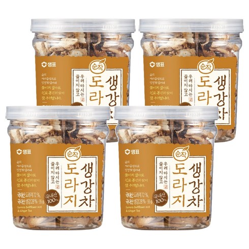 순작 도라지생강차 원물, 55g, 1개입, 4개