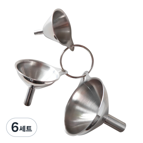 스테렌스 다용도 깔때기 3p 세트, 6세트