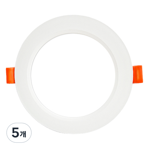 LED 올뉴 다운라이트 매입등 120mm 8W, 주광색, 5개