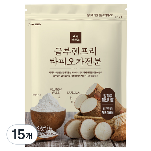 배대감 글루텐프리 타피오카 전분, 450g, 15개