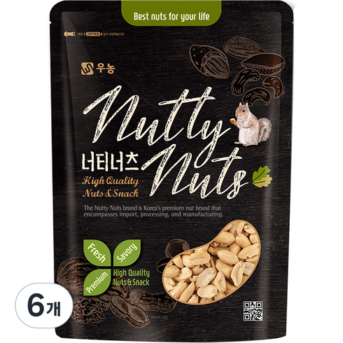 우농 볶음 땅콩 반태, 1kg, 6개