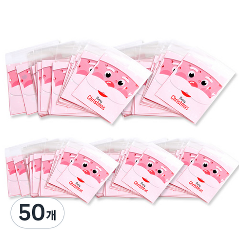 파티해 크리스마스 선물 포장지 30p, 산타, 50개