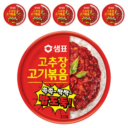 샘표 우리엄마 고추장고기볶음, 95g, 6개