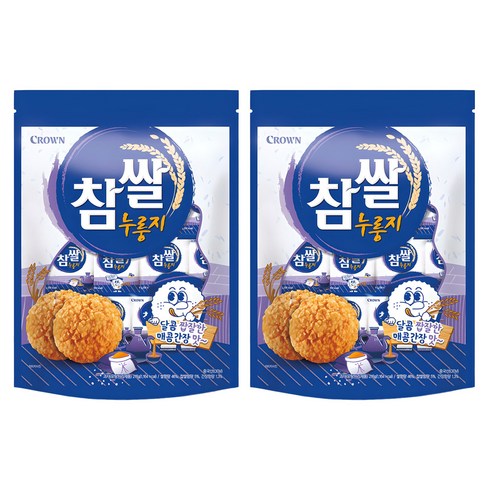 크라운 참쌀 누룽지, 216g, 2개