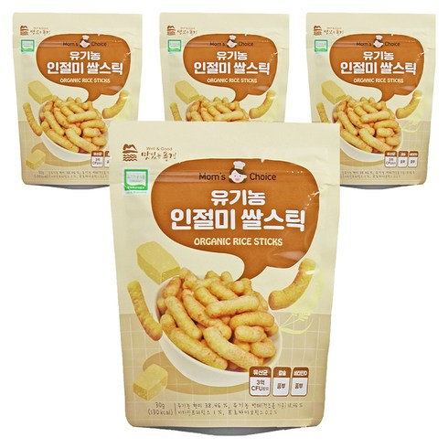 맛있는풍경 유기농 쌀스틱, 인절미, 30g, 4개