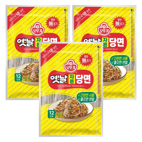 오뚜기옛날 자른당면, 300g, 3개