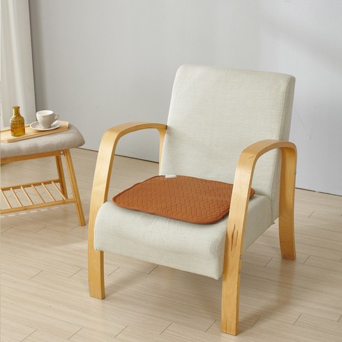 더안 온열 레자 1인용 전기방석 DHB-1024, 브라운, 45 x 45 cm