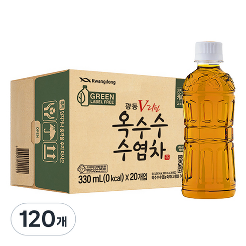 광동옥수수수염차 무라벨, 330ml, 120개