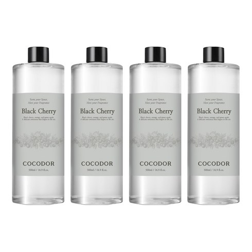코코도르 디퓨저 리필, 블랙체리, 500ml, 4개