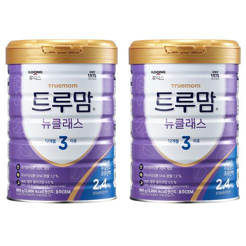 트루맘 뉴클래스 분유 3단계, 800g, 2개