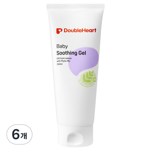 더블하트 유아용 수딩젤, 200ml, 6개