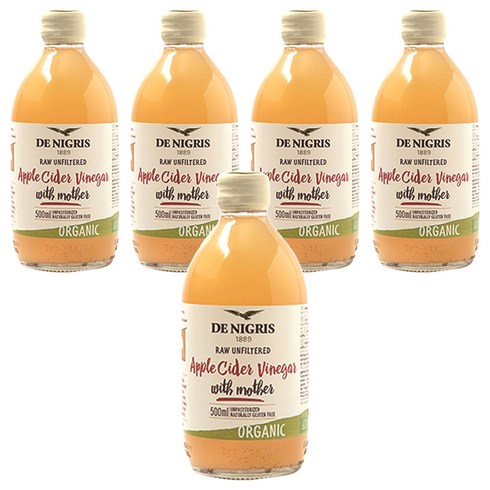 데니그리스 유기농 사과식초, 500ml, 5개