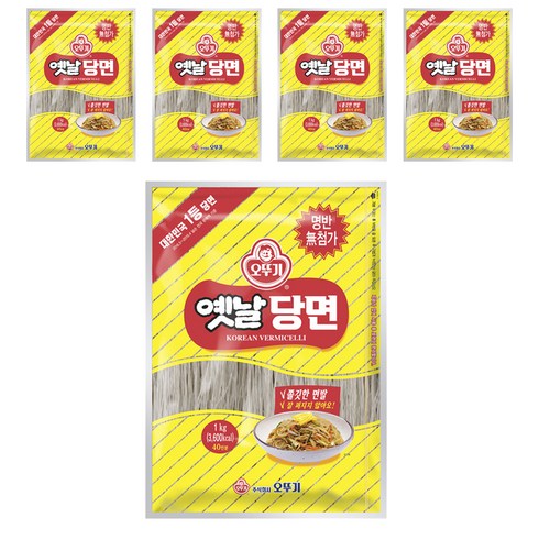 오뚜기옛날 당면, 1kg, 5개