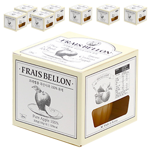 프레벨롱 국산 과일퓨레 4팩, 사과맛, 800g, 2세트