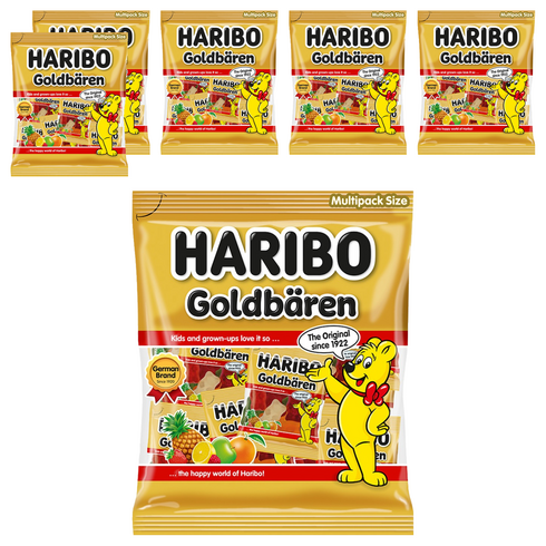 하리보 골드베렌 미니 젤리, 250g, 6개