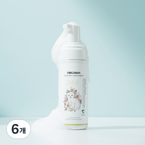 오가본 씨앗품은 말끔 패밀리 아기 클렌징폼 (코스모스), 6개, 150ml