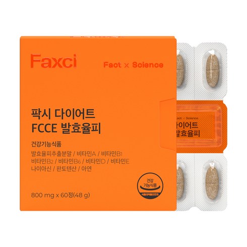 팍시 다이어트 FCCE 발효율피, 60정, 1개