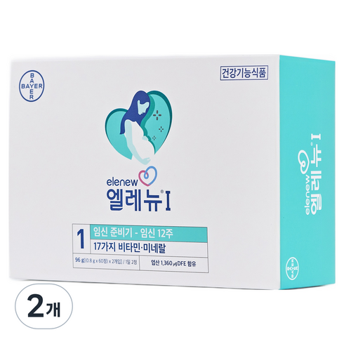 엘레뉴 1 임산부 비타민, 120정, 2개