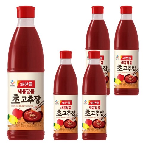 해찬들 새콤달콤 초고추장, 1.05kg, 5개