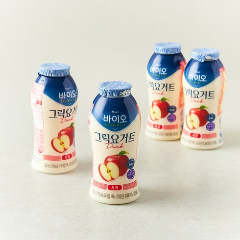 매일바이오 고단백 그릭요거트 드링크 사과, 1개, 4개입, 150ml