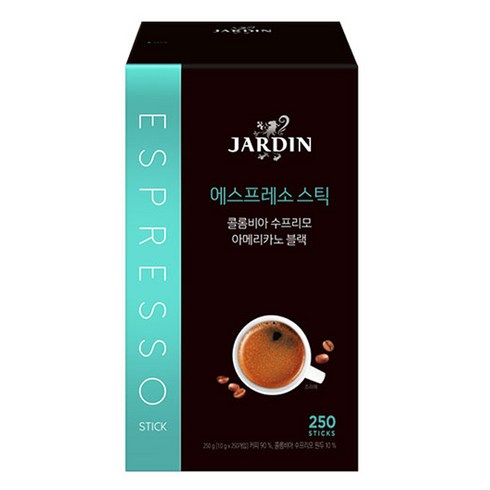 쟈뎅 콜롬비아 수프리모 에스프레소스틱 아메리카노 블랙, 1g, 250개입, 1개
