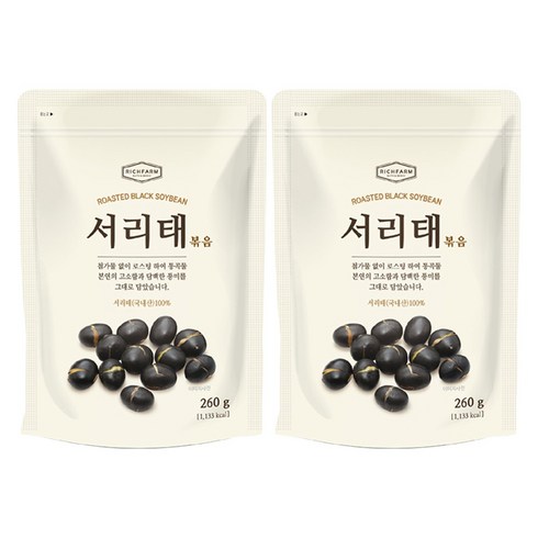 리치팜너트 서리태볶음, 260g, 2개