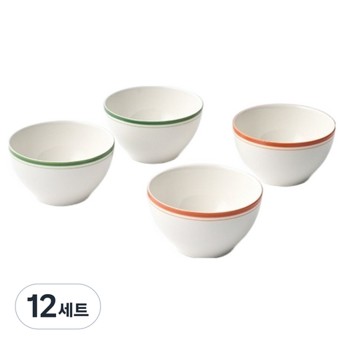 모던하우스 핸드라인 공기 11.5cm 2종 x 2p 세트, 12세트, 혼합색상