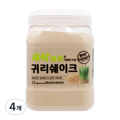 태광선식 새싹보리로 가뿐한 아침 귀리쉐이크, 4개, 1.2kg