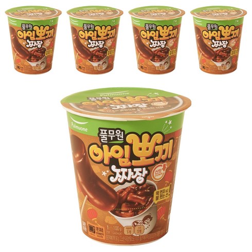 풀무원 아임뽀끼 짜장 떡볶이, 100g, 5개