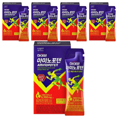 하이뮨 아미노포텐 에너지젤, 400g, 5개