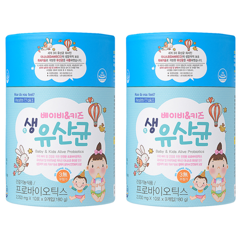 헬퍼장 베이비 앤 키즈 생유산균, 180g, 2개