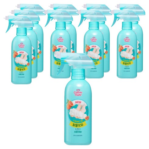 온더바디 코튼풋 발을 씻자 풋샴푸 자몽 민트향, 1개입, 10개, 385ml