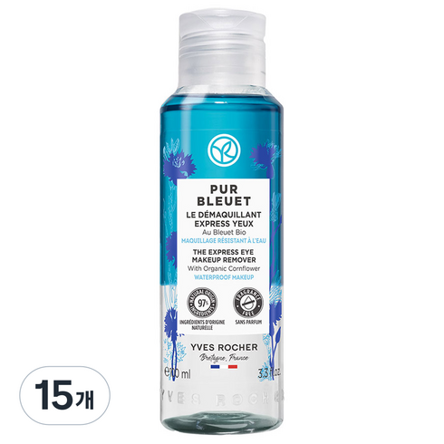 이브로쉐 퓨어블루에 익스프레스 메이크업 리무버, 100ml, 15개