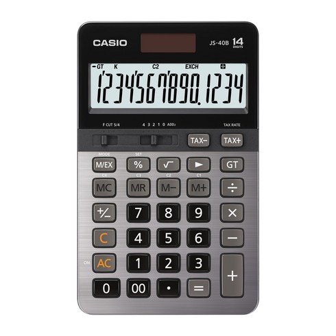 카시오 일반 계산기 JS-40B, 블랙, 1개