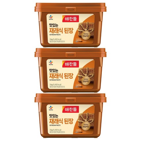 재래식 된장, 3kg, 3개